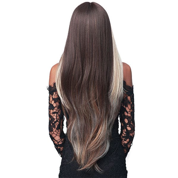 Bobbi Boss Human Hair Blend Deep Part Lace Front Wig - MBLF362 ROSE - Airhomei