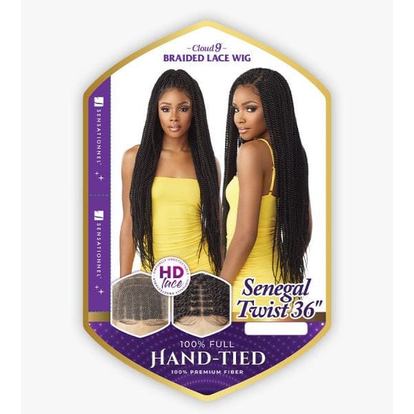 Sensationnel Cloud 9 Synthetic 100% Full Hand-Tied Braided Lace Wig - SENEGAL TWIST 36