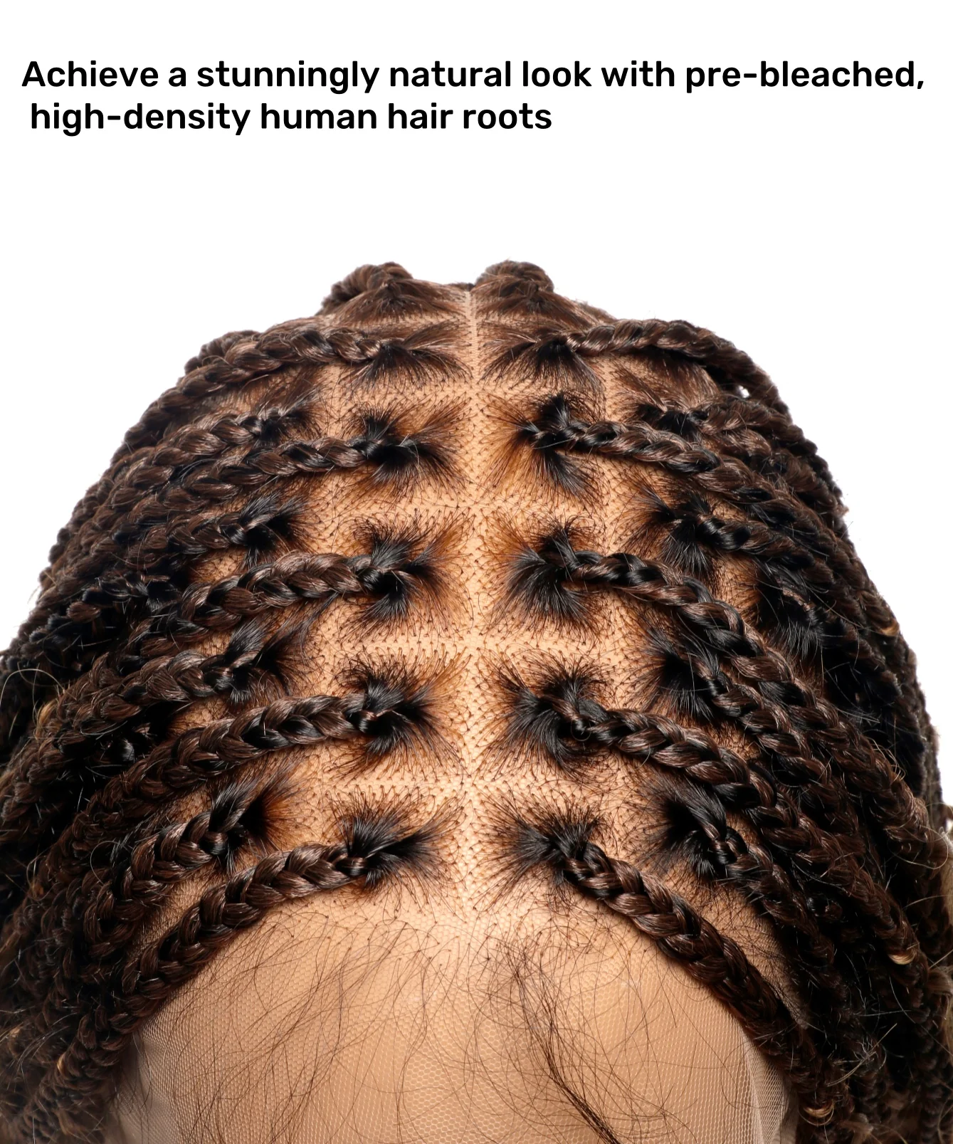 (Pre Bleached Human Hair Lace) High density Square Base HD Lace Lightweight 100 Strands Tangleless 36