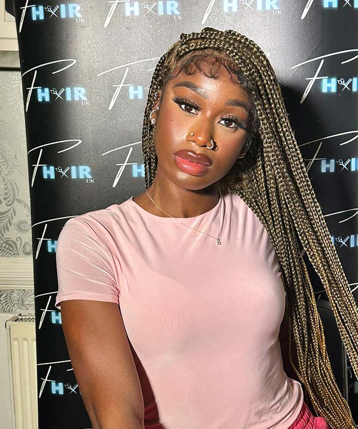 Fancivivi Knotless Braids Over Hip-Length 36