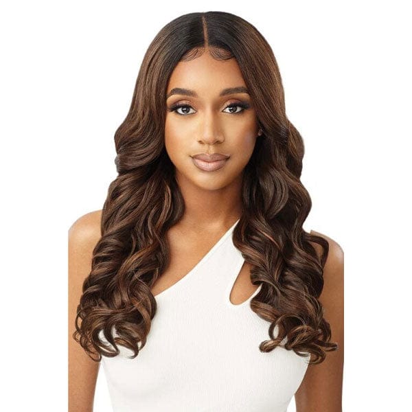 Outre Synthetic Sleeklay Part HD Lace Front Wig - GEOVANNA - Airhomei