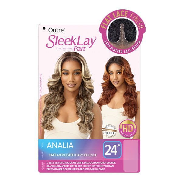 Outre Synthetic Sleeklay Part HD Lace Front Wig - ANALIA - Airhomei