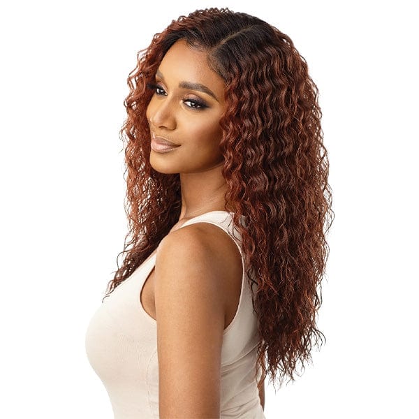 Outre Synthetic Sleeklay Part HD Lace Front Wig - KEOLA - Airhomei