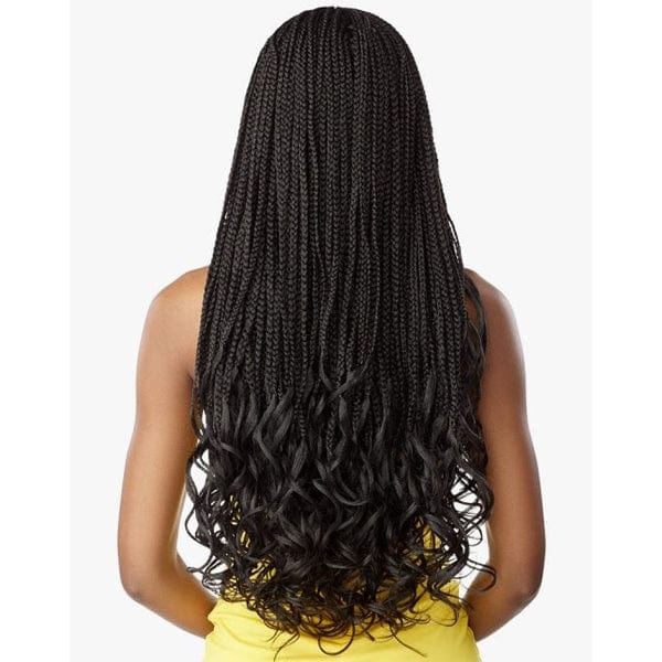 Sensationnel Cloud 9 4x4 Braid Lace Front Wig - BRAIDED BOX FRENCH CURL 30�� - Airhomei