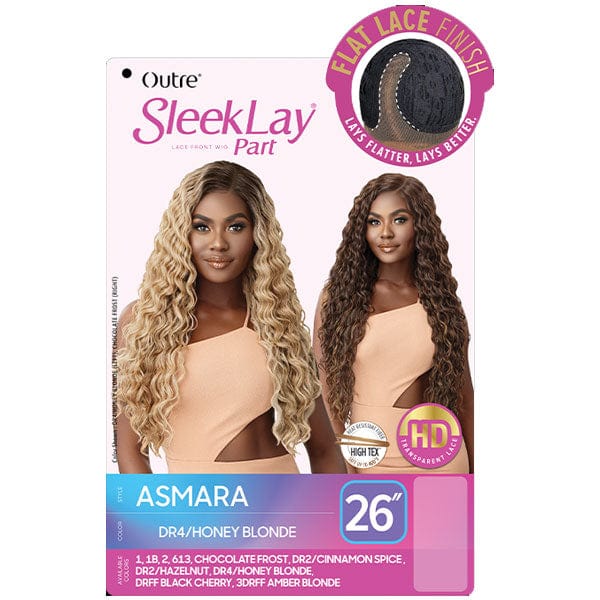 Outre Synthetic Sleeklay Part HD Lace Front Wig - ASMARA - Airhomei