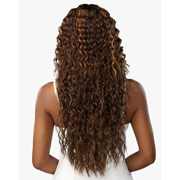 Sensationnel Butta Human Hair Blend Lace Front Wig - WATER DEEP 28