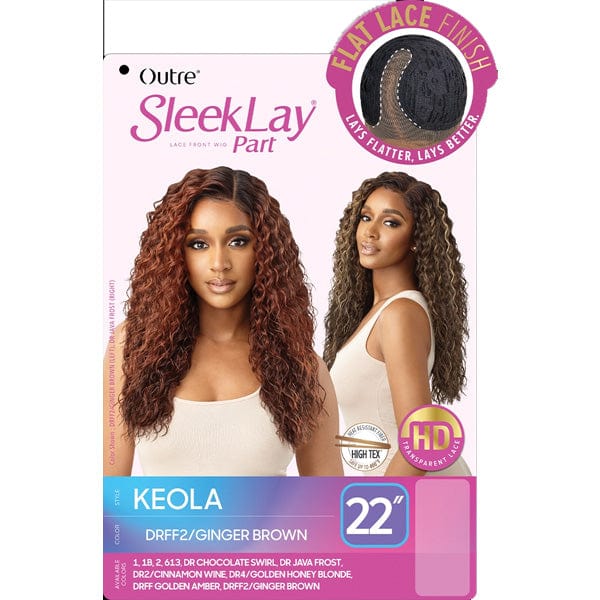 Outre Synthetic Sleeklay Part HD Lace Front Wig - KEOLA - Airhomei