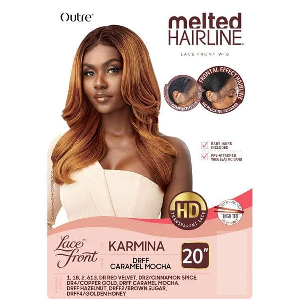 Outre Synthetic Melted Hairline HD Lace Front Wig - KARMINA - Airhomei