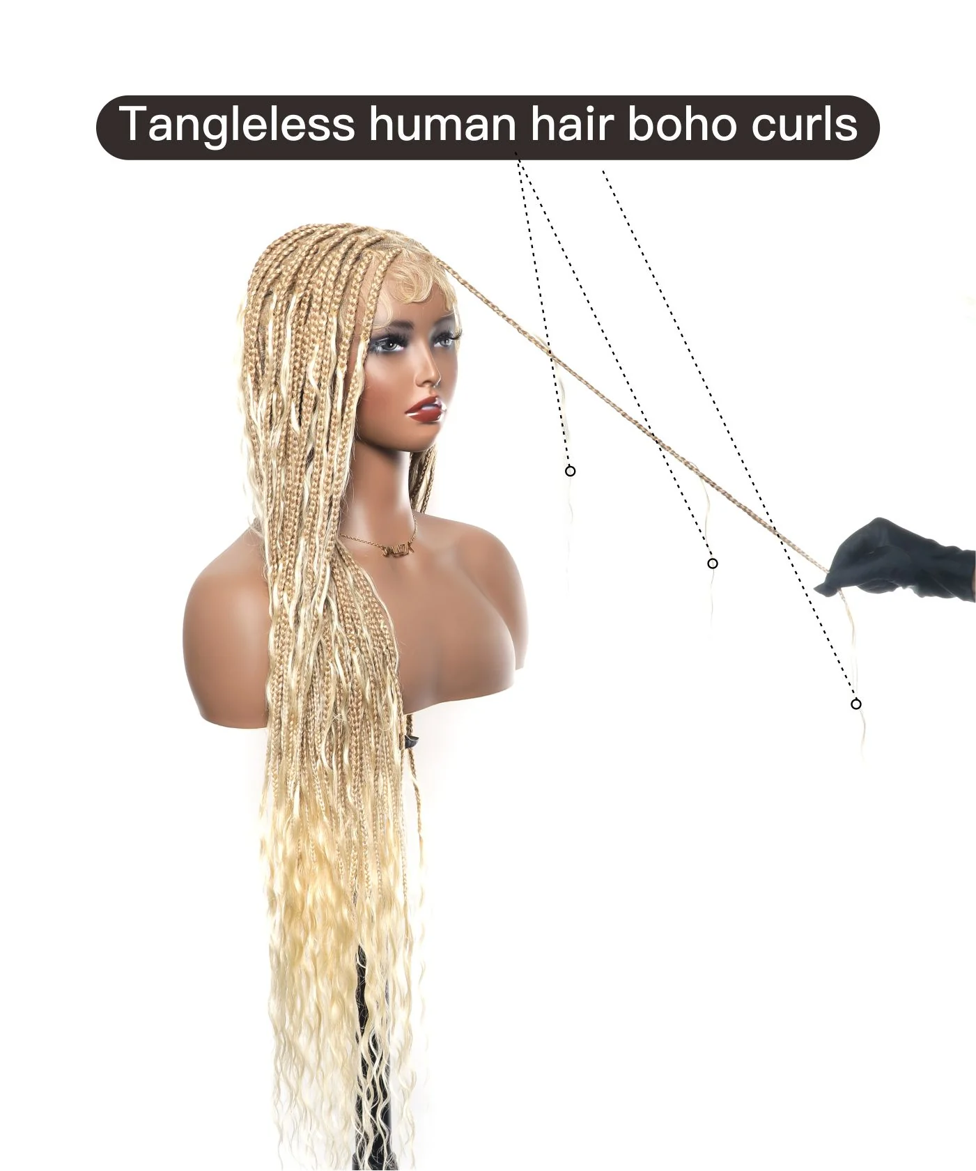 (Pre Bleached Human Hair Lace) High density Square Base HD Lace Lightweight 100 Strands Tangleless 36