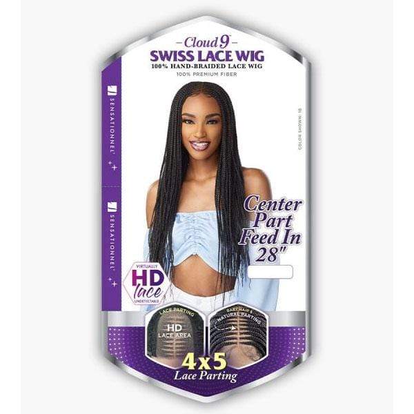 Sensationnel Cloud 9 4x5 Braid Lace Front Wig - CENTER PART FEED IN 28