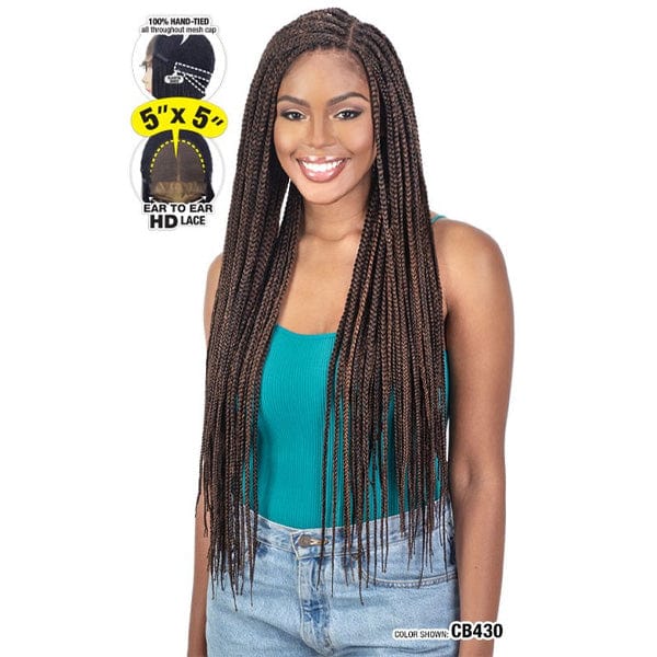 Freetress Equal Synthetic Braided Lace Front Wig -  NATURAL BOX BRAID 32