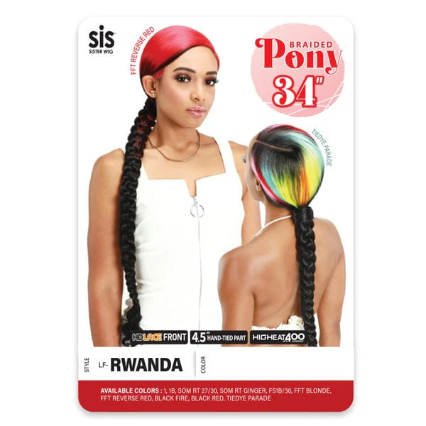 Zury Sis Braid Pony Synthetic HD Lace Front Wig - LF RWANDA - Airhomei