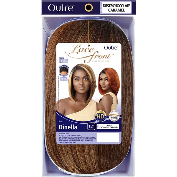 Outre Synthetic Swiss HD Lace Front Wig - DINELLA - Airhomei