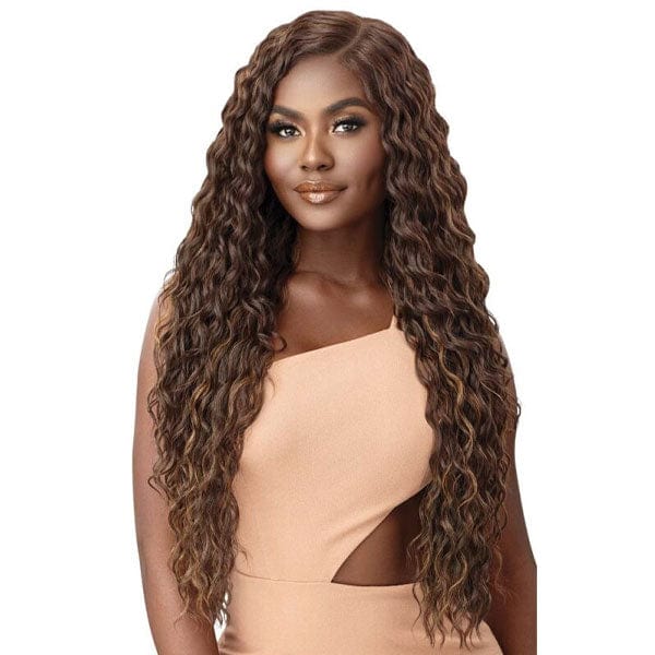 Outre Synthetic Sleeklay Part HD Lace Front Wig - ASMARA - Airhomei