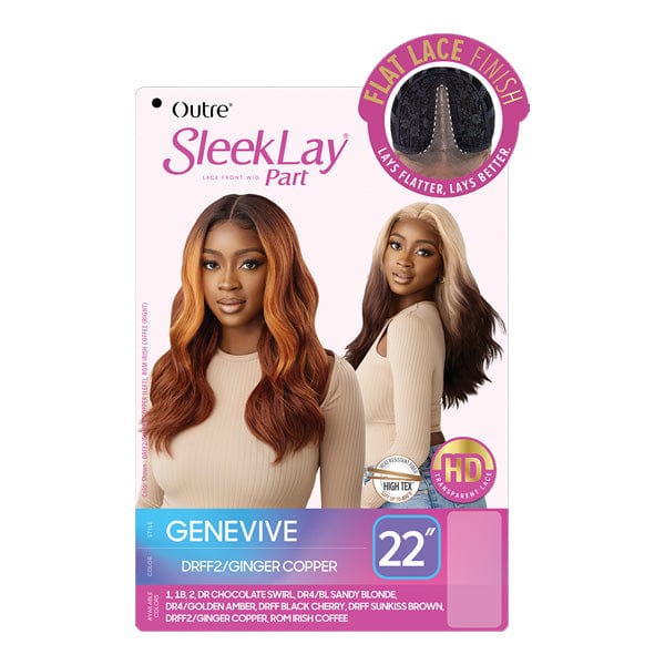Outre Synthetic Sleeklay Part HD Lace Front Wig - GENEVIVE - Airhomei