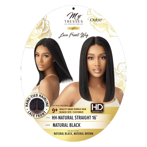 Outre Mytresses Gold Label 100% Human Hair Lace Front Wig - NATURAL STRAIGHT 16