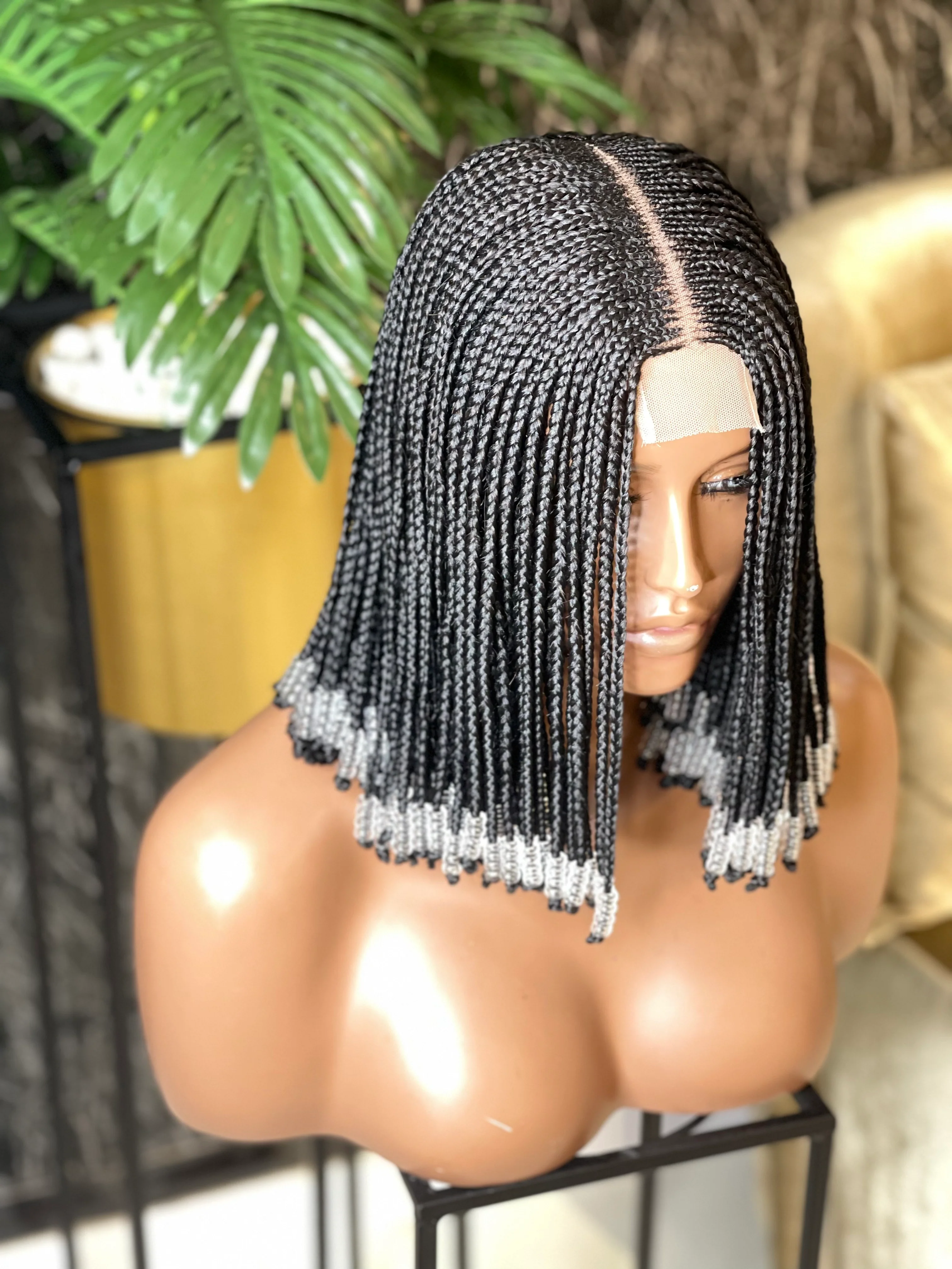 Beaded Fulani - Cornrow Braid Wig - Airhomei