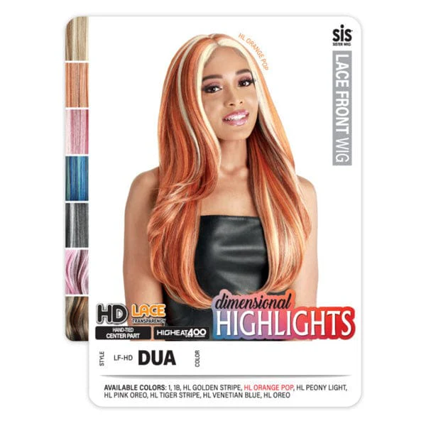 Zury Sis Dimensional Highlights Synthetic HD Lace Front Wig - LF HD DUA - Clearance - Airhomei