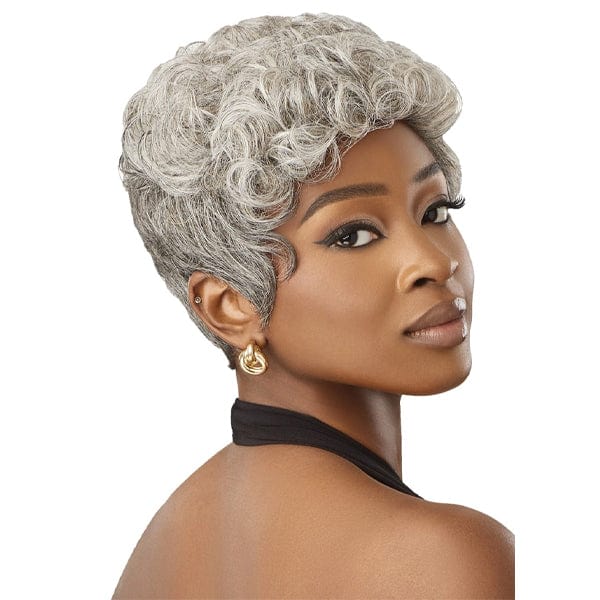 Outre 100% Human Hair Fab & Fly Gray Glamour Full Cap Wig - HH JOAN - Airhomei
