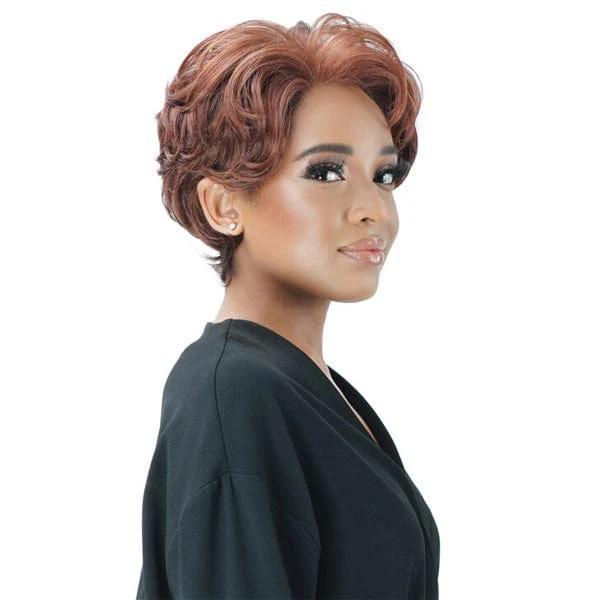 Zury Sis Human Hair Blend Natural Mix Hand-Tied Lace Front Wig - PM LF LUCY - Airhomei