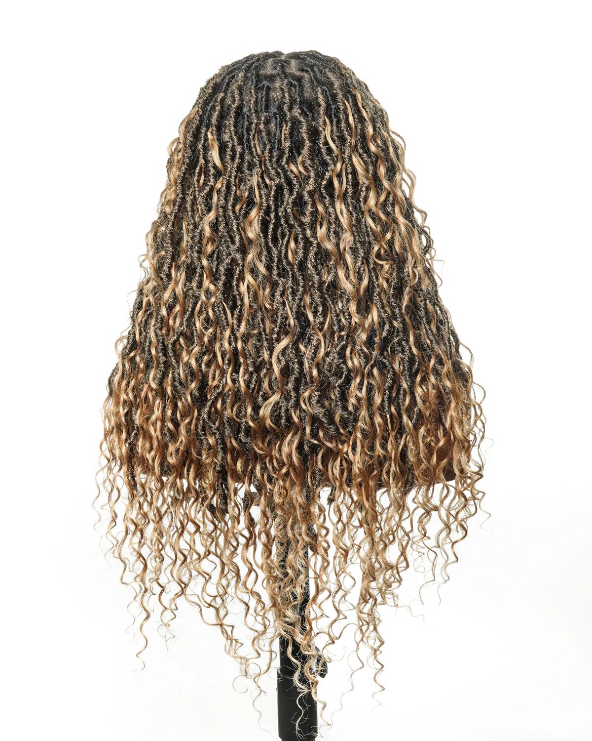 Salon-level Knotless Boho Locs HD Full Lace Human Hair Boho Curls 80 Strands Braided Wig(Pre sale! Scheduled to ship in 2 weeks) - Airhomei