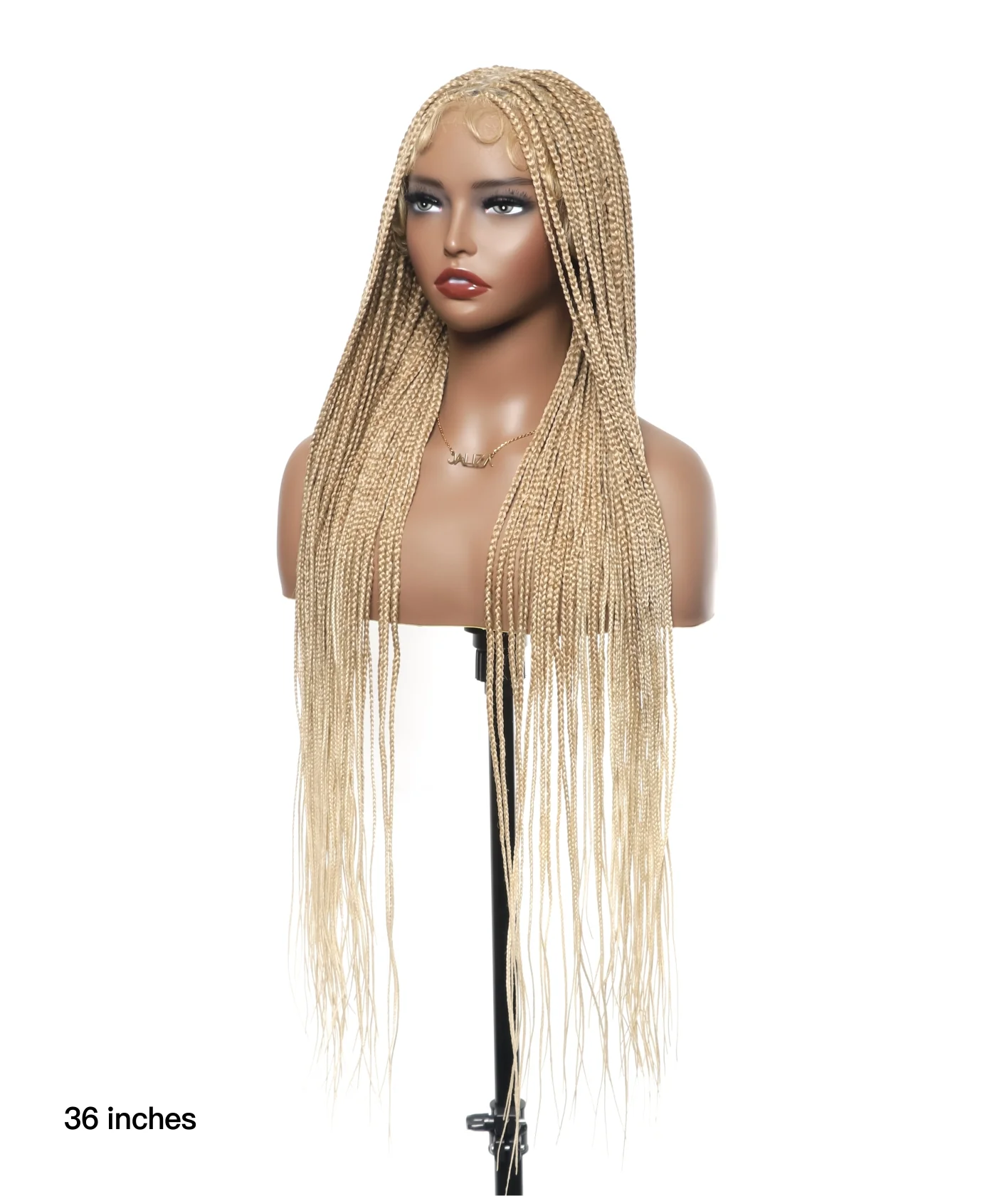 HD Lace Knotless Box Braided Wig Color #613 Blond - Airhomei