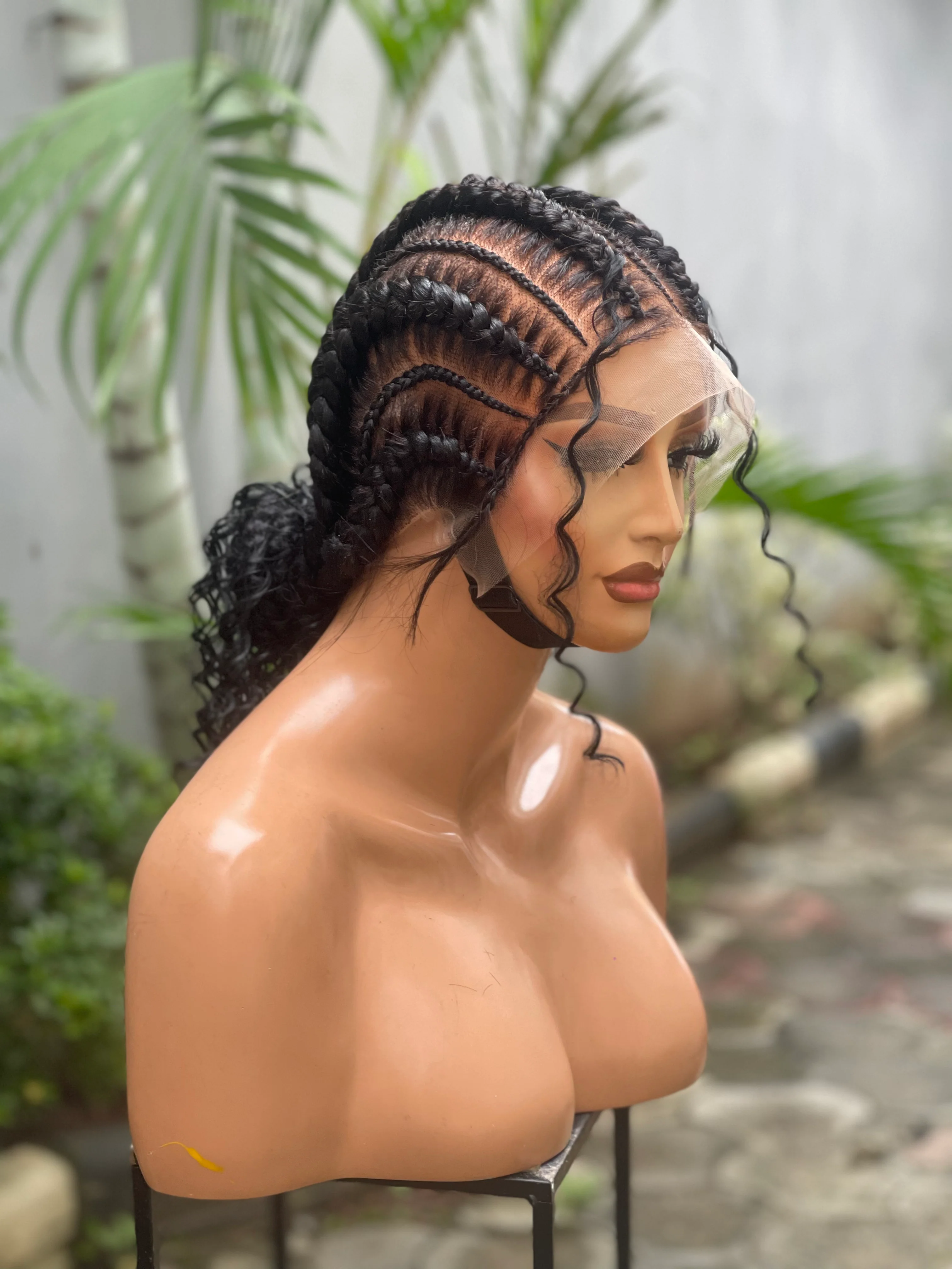 Simi unit - stitch braids cornrow wig - Airhomei