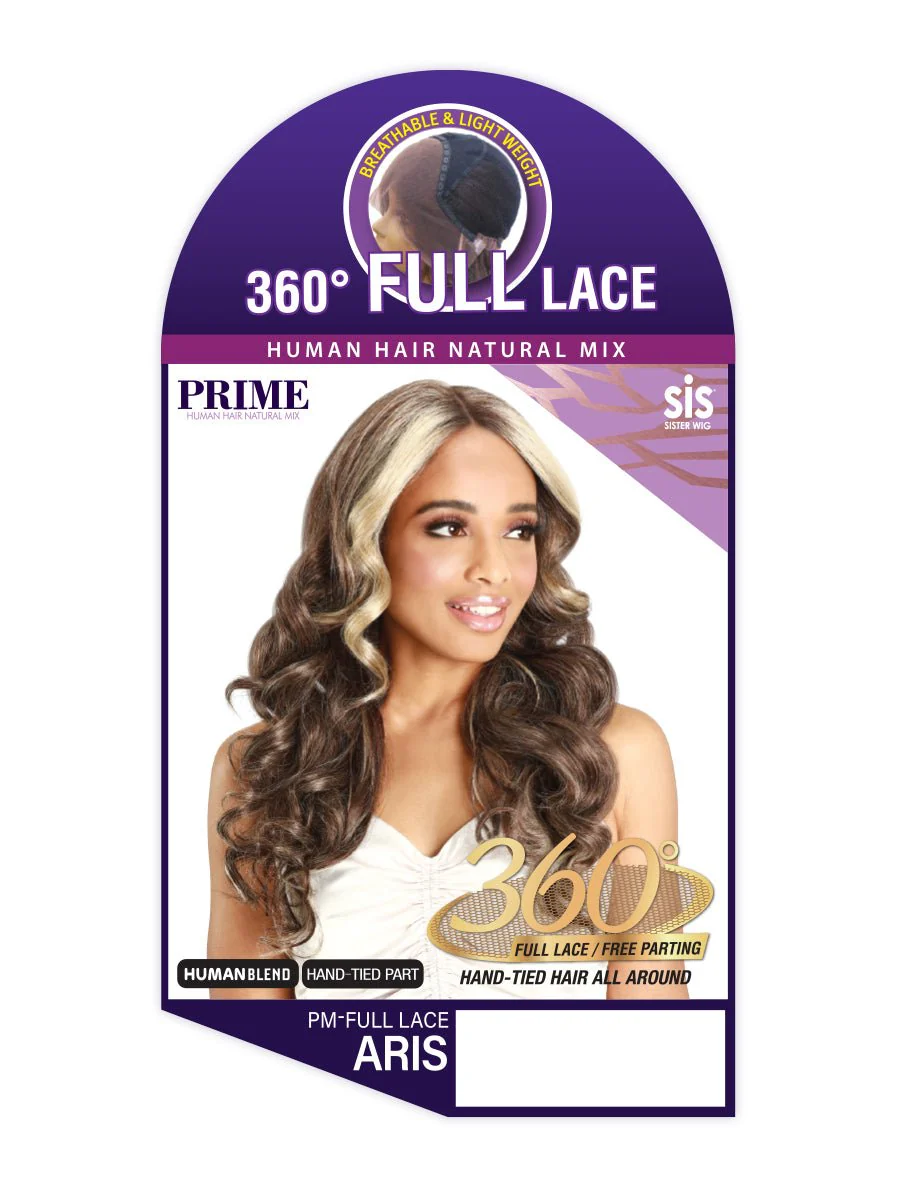 Zury Sis Prime Human Hair Blend Lace Front Wig - PM FULL LACE ARIS - Airhomei