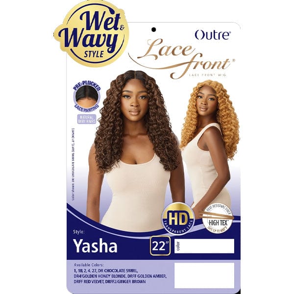 Outre Synthetic Swiss Wet & Wavy Lace Front Wig - YASHA - Airhomei