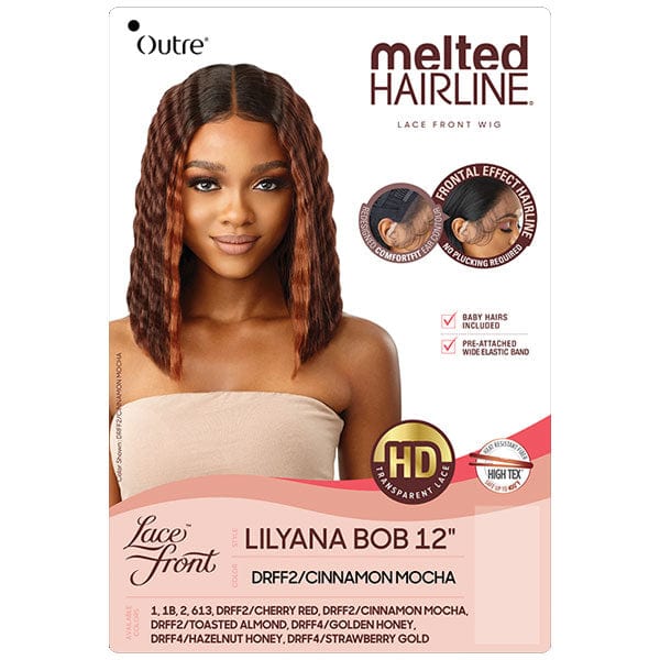 Outre Synthetic Melted Hairline HD Lace Front Wig - LILYANA BOB 12
