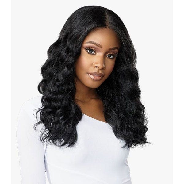 Sensationnel Butta Human Hair Blend Lace Front Wig - DEEP WAVE 20
