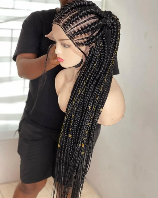 Honey  -  Stitch Braids Cornrow wig - Airhomei