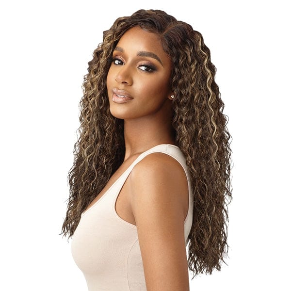 Outre Synthetic Sleeklay Part HD Lace Front Wig - KEOLA - Airhomei