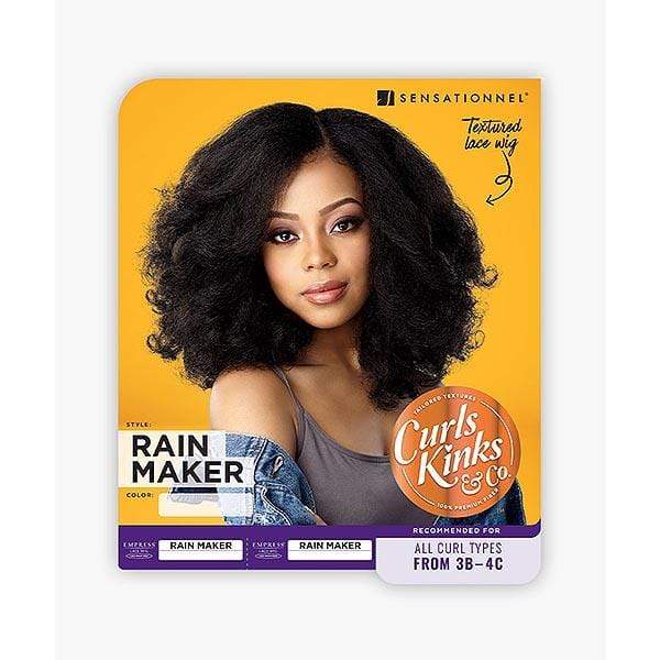 Sensationnel Empress Curls Kinks & CO Textured Synthetic Lace Front Wig - RAIN MAKER - Clearance - Airhomei