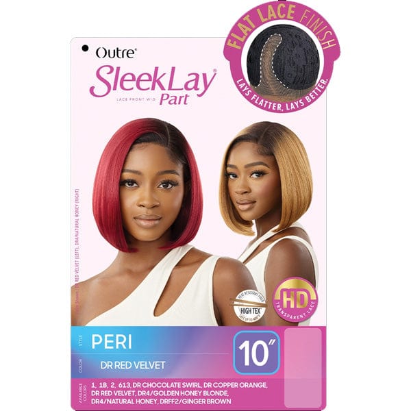 Outre Synthetic Sleeklay Part HD Lace Front Wig - PERI - Airhomei
