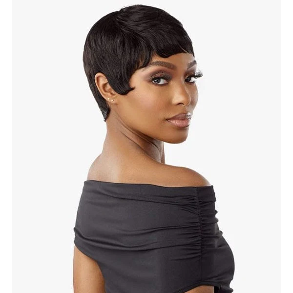 Sensationnel Empire Salt & Pepper 100% Human Hair Celebrity Series Wig - EVIE - Airhomei