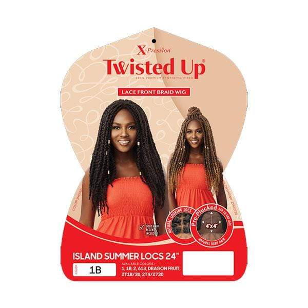 Outre X-Pression Twisted Up Lace Front Braid Wig - ISLAND SUMMER LOCS 24