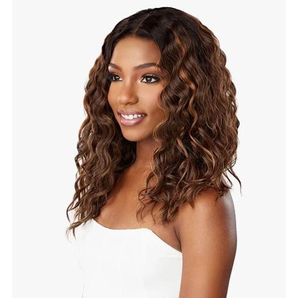 Sensationnel Butta Human Hair Blend Lace Front Wig - LOOSE CURLY 18