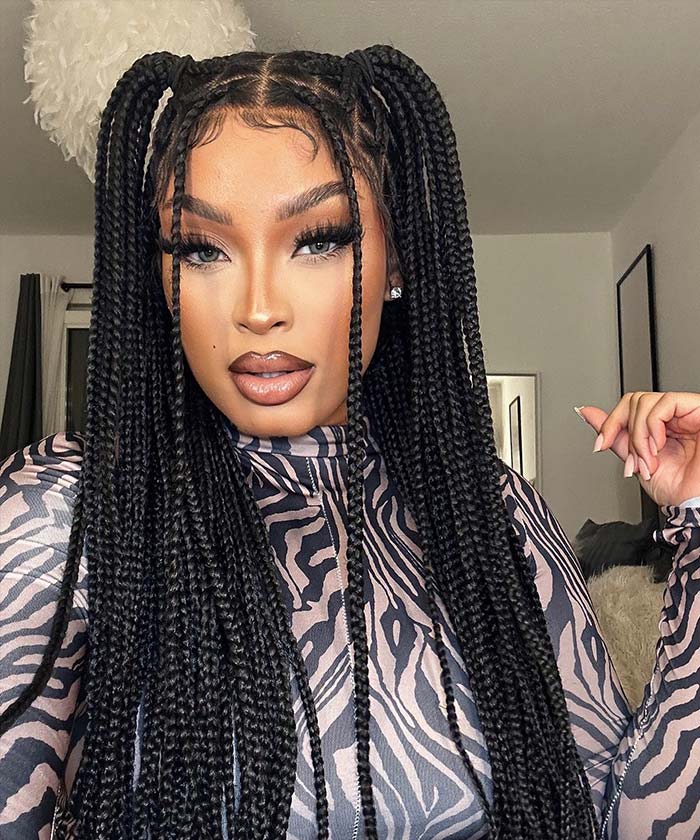 Fancivivi Knotless Braids Over Hip-Length 36