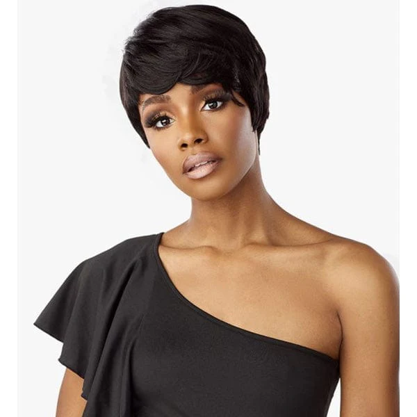 Sensationnel Empire Salt & Pepper 100% Human Hair Celebrity Series Wig - DENIA - Airhomei