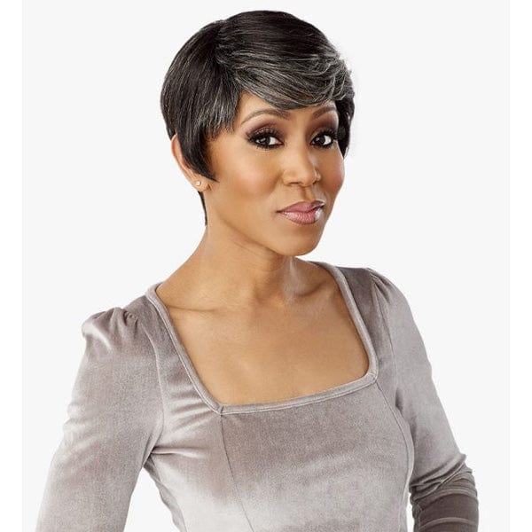 Sensationnel Empire Salt & Pepper 100% Human Hair Celebrity Series Wig - DENIA - Airhomei