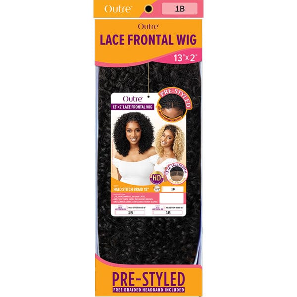 Outre Synthetic Hair 13x2 HD Lace Front Wig - HALO STITCH BRAID 18 - Airhomei