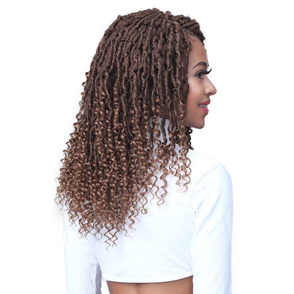 Bobbi Boss Synthetic Hair Lace Front Wig - MLF617 MICRO LOCS CURLY TIPS 22 - Airhomei