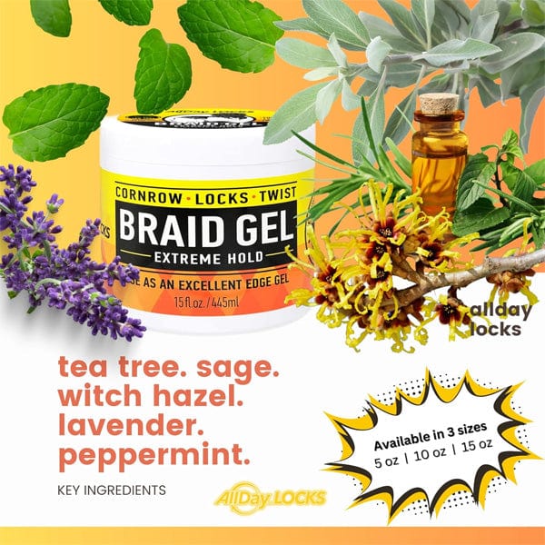 AllDay Locks Braid Gel Extreme Hold - (C) - Airhomei