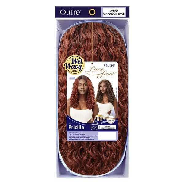 Outre Synthetic Swiss Wet & Wavy Lace Front Wig - PRICILLA - Airhomei