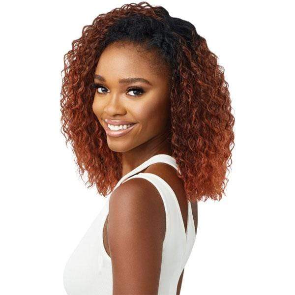 Outre Quick Weave Wet & Wavy Style Synthetic Half Wig - DEEP CURL 14