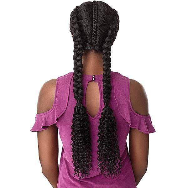 Sensationnel Cloud9 Vixen Synthetic Swiss Lace Wig - BOHEMIAN DUTCH BRAID - Airhomei