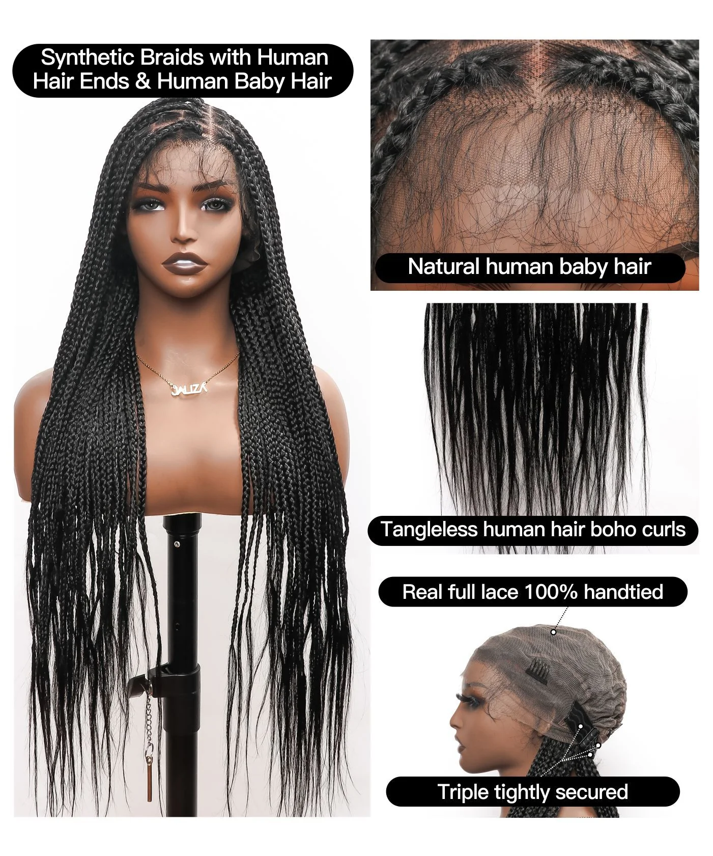 Knotless Box Braided Wig 36