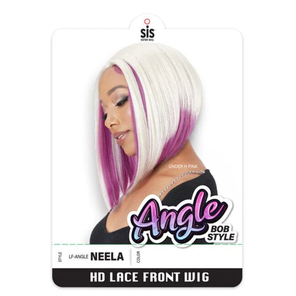 Zury Sis Synthetic Hair Angel Bob Style HD Lace Front Wig - NEELA - Airhomei