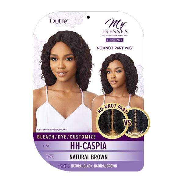 Outre 100% Human Hair MyTresses Purple Label Full Wig No Knot Part - CASPIA - Airhomei